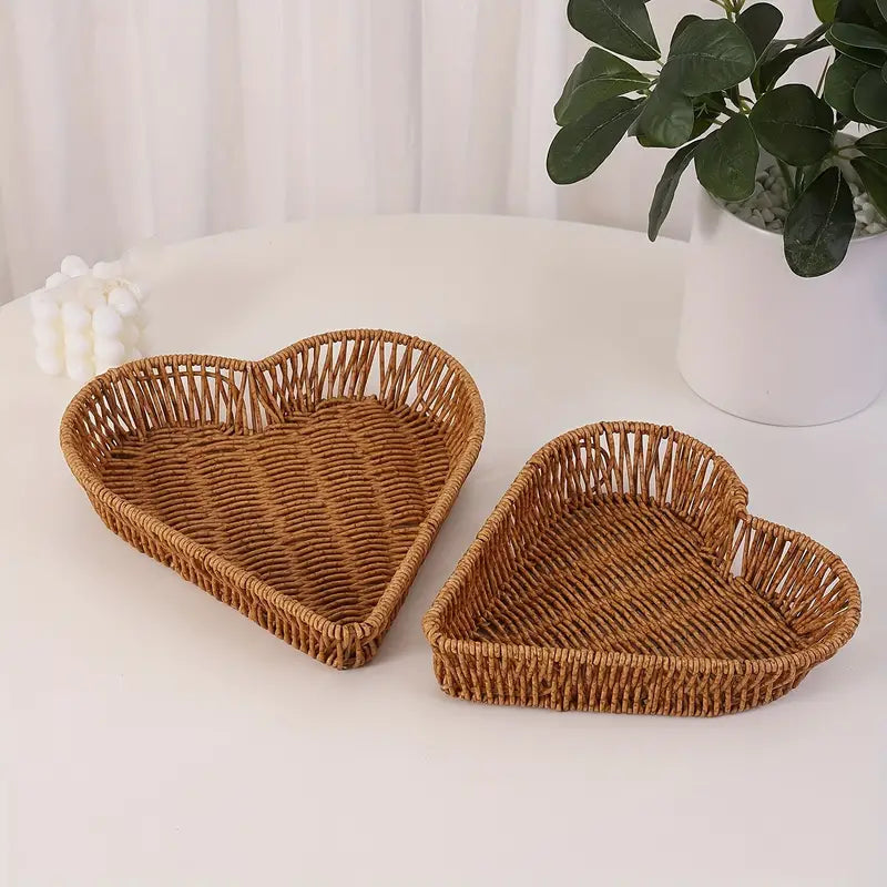 Woven Heart Basket