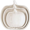 White Pumpkin Plate set of 3
