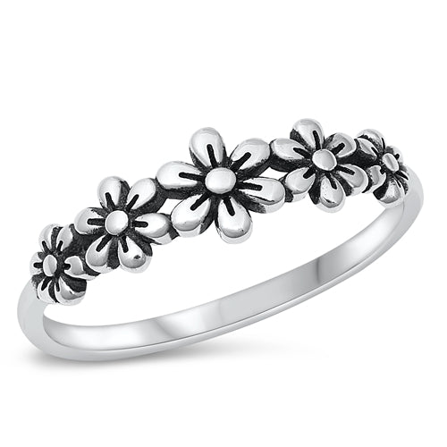 Sterling Ring - Flowers
