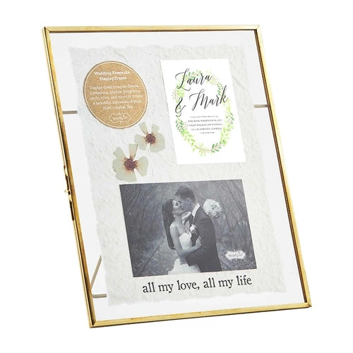 Wedding Keepsake Glass Frame