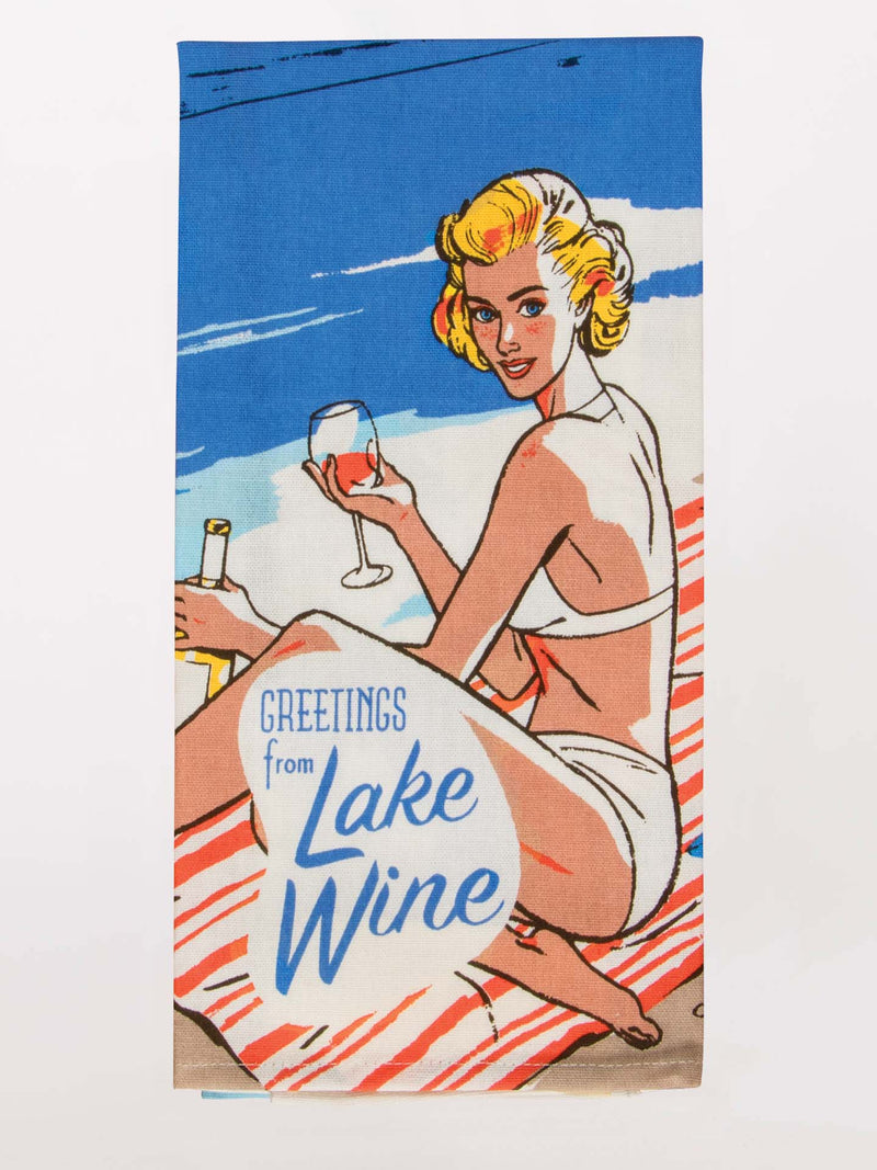 Lake Wine Dish Towel