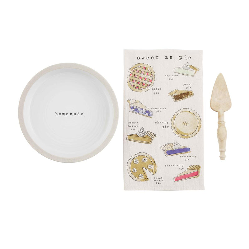 Boxed Pie Plate & Towel Set
