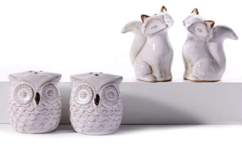 Woodland Salt & Pepper Shakers