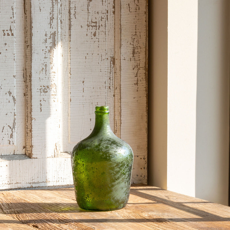 Green Antique Cellar Bottle