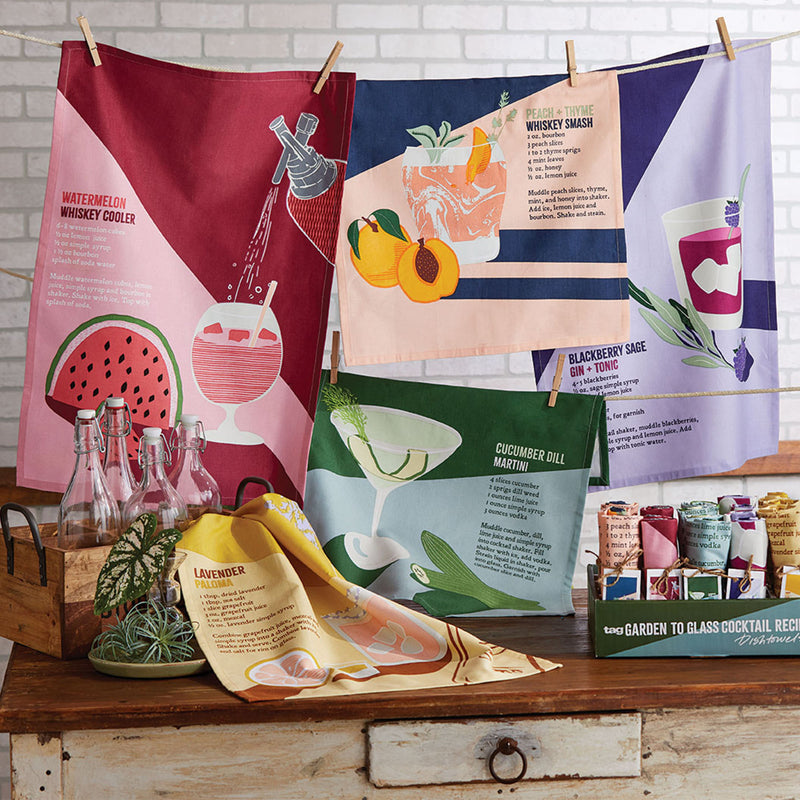 Assorted Cocktail Recipe Dish Towels