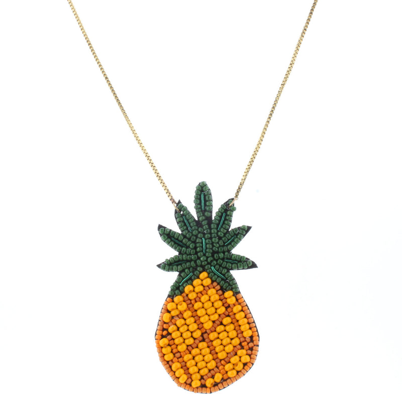 Beaded Pineapple Necklace