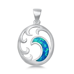 Opal Ocean Wave Necklace