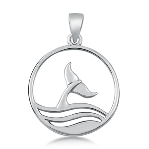 Whale & Wave Necklace