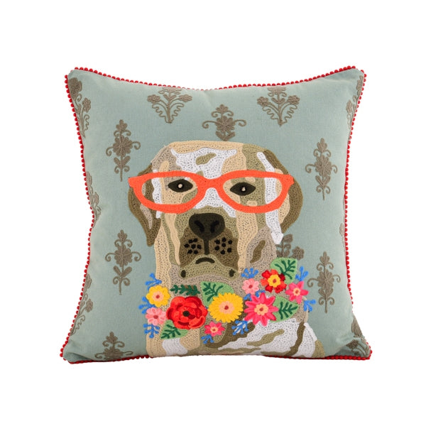 Smarty Lab Embroidery Pillow
